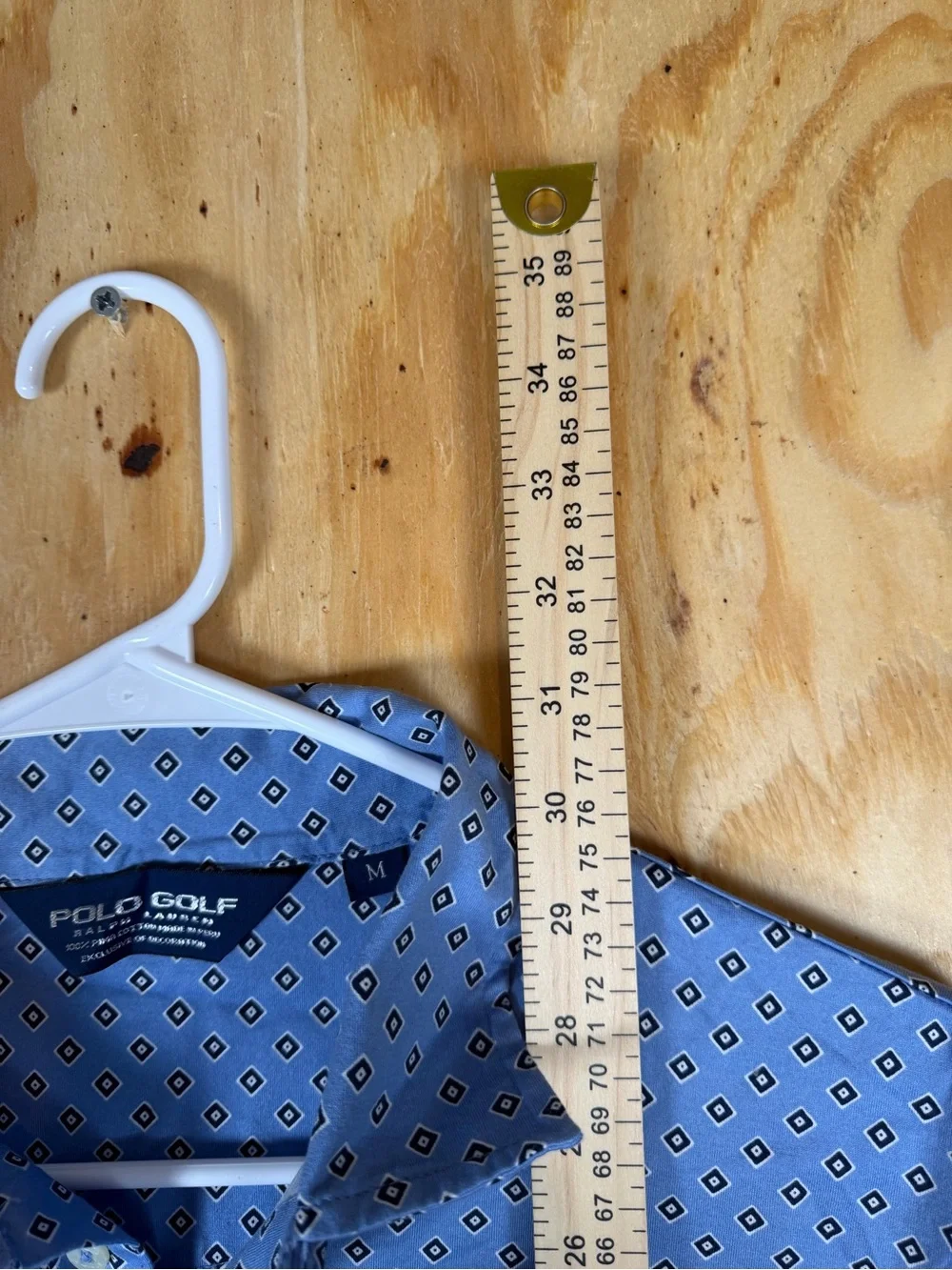 Polo Golf Ralph Lauren Blue Printed Short-Sleeve Performance Polo